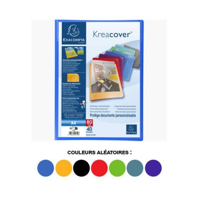 EXACOMPTA  Prot&egrave;ge-Documents Kreacover 40 Pochettes 12 Unit&eacute;(S)