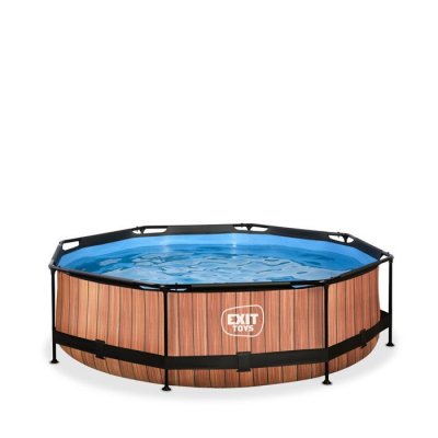 EXIT TOYS Exit EXIT Piscine diametre 300x76cm (12v) Wood Marron