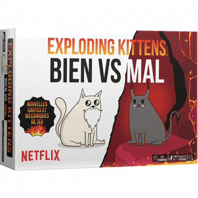 Exploding Kittens : Bien vs Mal - Jeu de soci&eacute;t&eacute; - EKIEK12FR