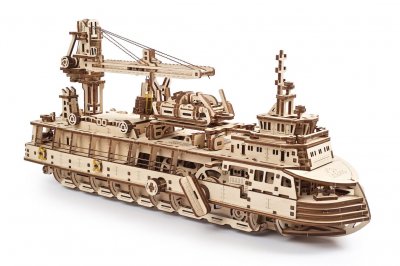 UGEARS Explorateur - Puzzle 3d M&eacute;canique en bois -  70135 Adultes
