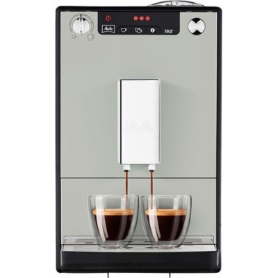 MELITTA Expresso Avec Broyeur E950-777 1400W 1.2L Programme de Nettoyage Arr&ecirc;t Automatique Gris Sable