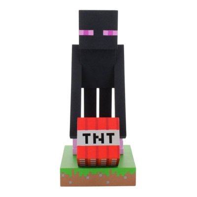 EXQUISITE GAMING  Support De Manette Et Support De T&eacute;l&eacute;phone Enderman Cable Guys Minecraft 22 Cm 