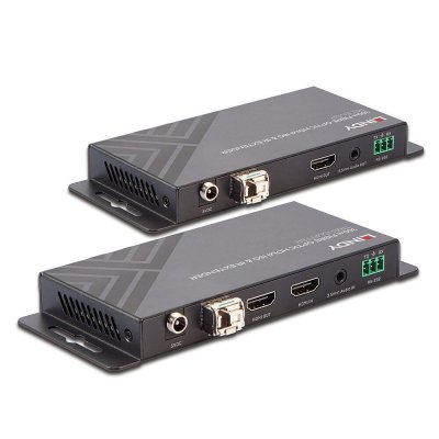LINDY Extendeur Hdmi 4k60 Sur Fibre Optique Jusqu'&agrave; 300m Audio / Ir / Rs232