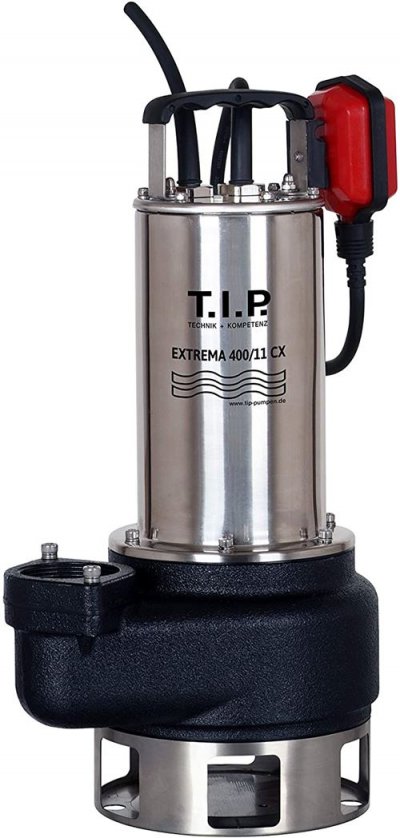 T.I.P. Extrema 400/11 cx Pompe de relevage - Rouge / noir / acier inox - 