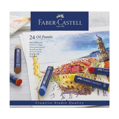 FABER CASTELL Faber-Castell 127024 Pastel &agrave; l'huile STUDIO QUALITY bo&icirc;te de 24