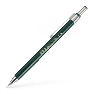 FABER CASTELL Faber-Castell 136500 Porte-mine TK Fine, mine HB 0,50 mm (Vert)