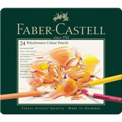 FABER CASTELL Faber-Castell - Crayons de couleur POLYCHROMOS, dans un &eacute;tui de 24