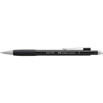 FABER CASTELL FABER-CASTELL Porte-mines GRIP 1347, noir-m&eacute;tallique