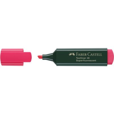 FABER CASTELL Faber-Castell Surligneur "Textliner 48 Refill", Rouge Fluo