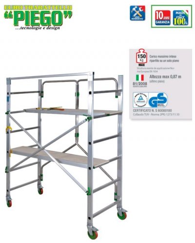 FACAL  - Echafaudage roulant piego 2.80 m haut. travail max - piego--