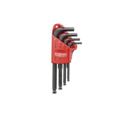 FACOM  - ensemble cl&eacute;. 9 pcs avec une t&ecirc;te sph&eacute;rique. dans le support