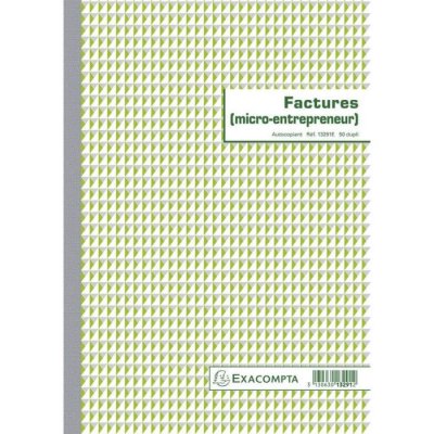 EXACOMPTA Facturier auto entrepreneur - 13291E -  - 21 x 29,7 cm