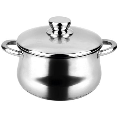 FAGOR  Silverinox Cooking Pot With Lid 24 Cm Argent&eacute;