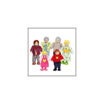 HAPE Famille joyeuse maison de poup&eacute;e