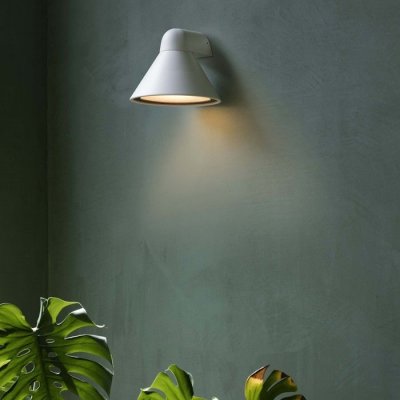 FARO BARCELONA Faro PALS - Applique murale d'ext&eacute;rieur Down Lighter Blanc, E27, IP65
