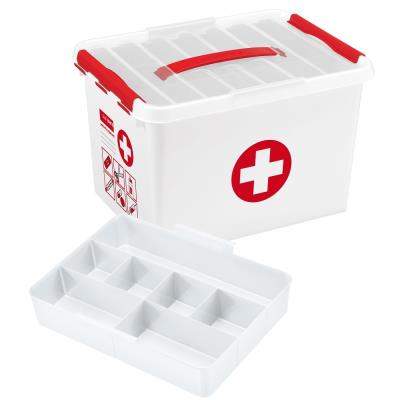 FAST Bo&icirc;te de rangement &agrave; pharmacie - PP - 22 L - Transparant