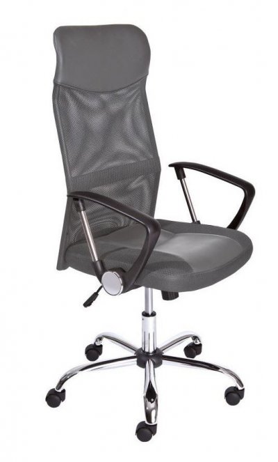Fauteuil de bureau torino grey respirant et mobile