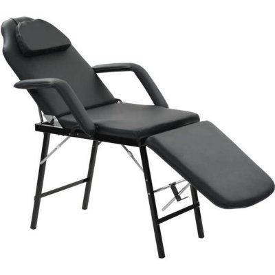 VIDAXL Fauteuil de massage pour traitement facial Simili-cuir Noir