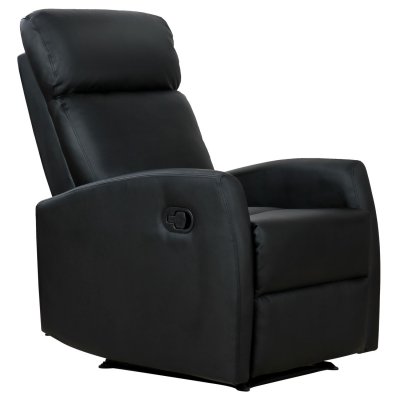 HOMCOM Fauteuil de relaxation inclinable 170&deg; repose-pied ajustable
