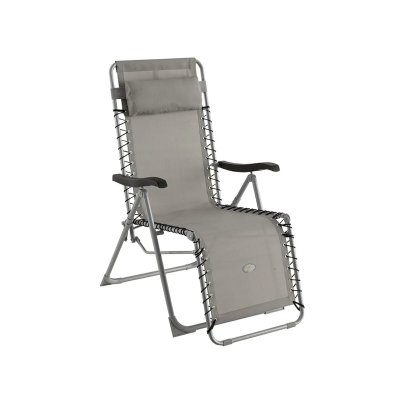 HESPERIDE Fauteuil d&eacute;tente d'ext&eacute;rieur Hesp&eacute;ride Silos gris galet