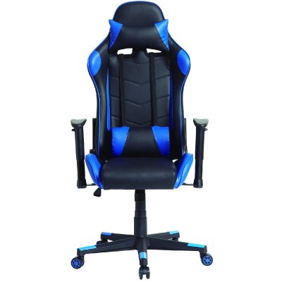 VS VENTA STOCK Fauteuil gaming bleu et noir racer professionel