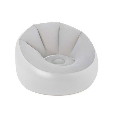 BESTWAY Fauteuil gonflable rond avec LED multicolore - 102 x 71 x 40 cm