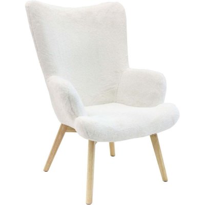 THE HOME DECO FACTORY Fauteuil HELSINKI Imitation Fourrure