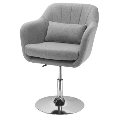HOMCOM Fauteuil lounge design avec coussin lin