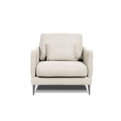  Fauteuil Splendido Tissu Beige - 1 Place