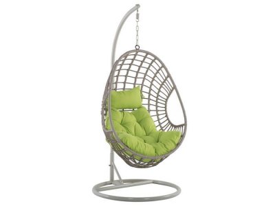 BELIANI Fauteuil suspendu en rotin taupe arpino 126512