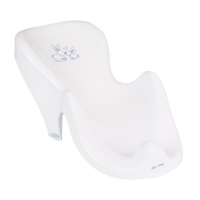 GENERIQUE Fauteuil Transat De Bain B&eacute;b&eacute; Plastique Rigide Blanc Lapin