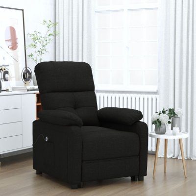 VIDAXL Fauteuil verstelbaar elektrisch stof zwart3073804 
