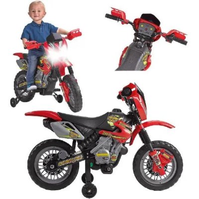 FAMOSA Feber - Mini moto cross 6V de Feber modo cross &eacute;lectrique pour enfant 