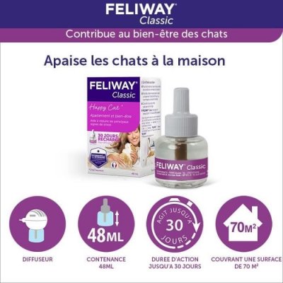 FELIWAY  - 3 Recharges (48 Ml) Pour Diffuseur