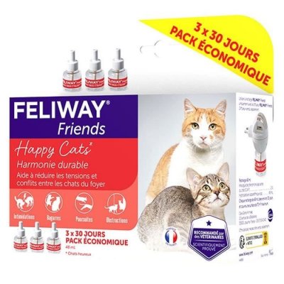 FELIWAY  Friends Recharges pour Diffuseur 3 x 48ml