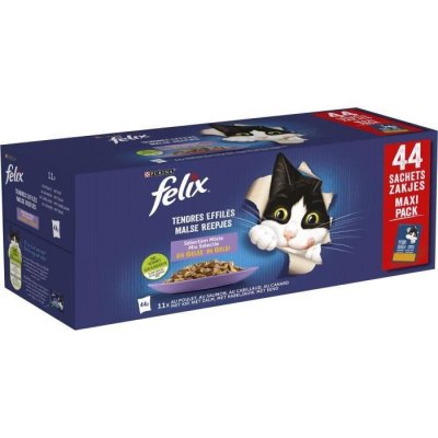 FELIX  tendres effil&eacute;s en gel&eacute;e - s&eacute;lection mixte 44x85g