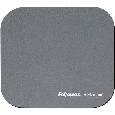 FELLOWES  tapis de souris Micoroban, en n&eacute;opr&egrave;ne, argent 