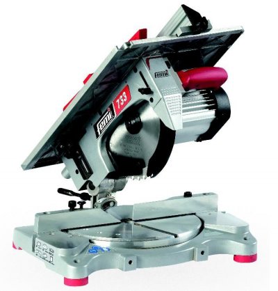 FEMI  - Scie &agrave; onglet bois &Oslash; 254mm 1300W + table de d&eacute;lignage (moteur &agrave; induction) - 733