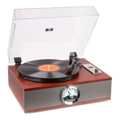 FENTON  rp180 platine vinyle lecteur cd design retro - bois fonc&eacute;