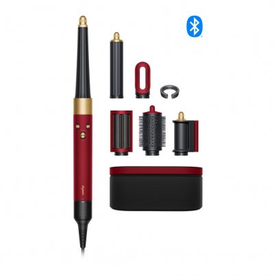 DYSON Fer &agrave; boucler  Airwrap i.d.&trade; Cheveux raides &agrave; ondul&eacute;s &eacute;dition St Valentin Velours rouge et or 