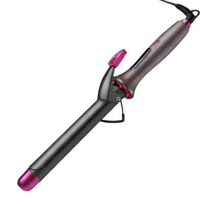 AVIZAR Fer &agrave; Boucler Ionique 60W avec Ecran Digital et R&eacute;glage Temp&eacute;rature Noir