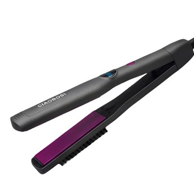 AVIZAR Fer &agrave; Lisser 60W en C&eacute;ramique avec Peigne Int&eacute;gr&eacute; et Chauffage Rapide Noir