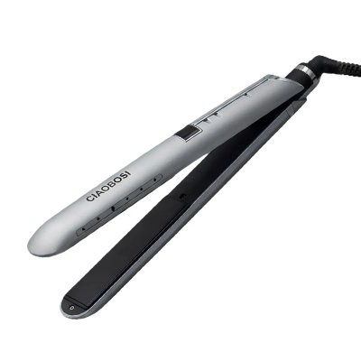 AVIZAR Fer A Lisser et Boucler 25mm avec Chauffe Rapide PTC 35W C&eacute;ramique Gris