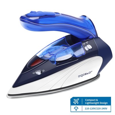  Fer &agrave; repasser de voyage Lucas Semelle inox 1100W Poign&eacute;e pliable Double voltage