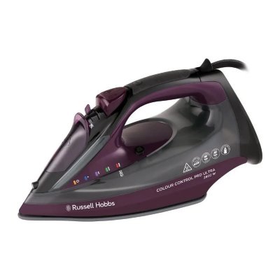 Fer a repasser - RUSSELL HOBBS - Colour Control Pro Iron Ultra - 2800 W - Noir / Violet