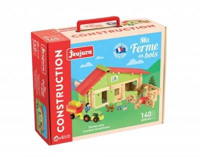 JEUJURA Ferme jouet en bois 