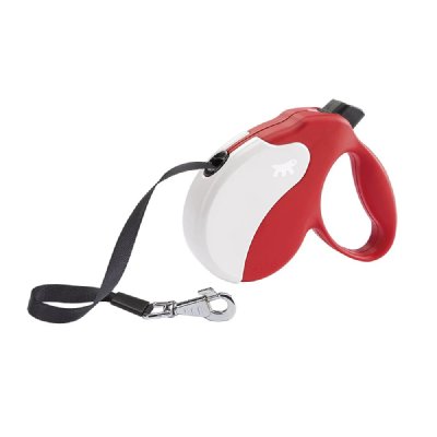 FERPLAST  Amigo Medium Sangle Laisse R&eacute;tractable avec Coque Interchangeable Rouge