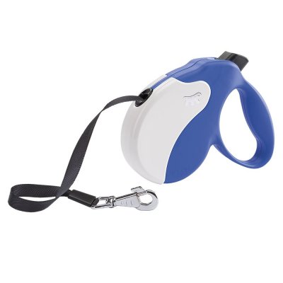 FERPLAST  Amigo Tape Leash Blanc,Bleu L
