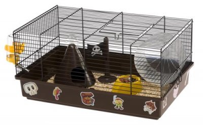 FERPLAST  Cage CRICETI 9 ludique pour hamsters - Th&egrave;me ""Pirates