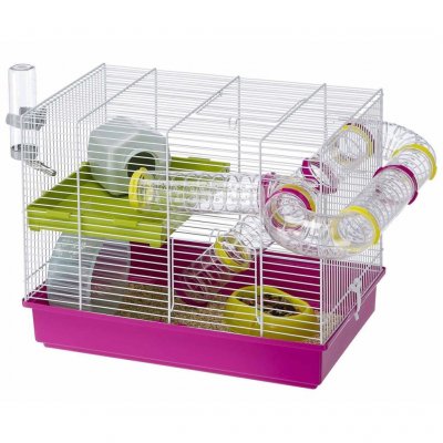 FERPLAST  Cage pour hamsters Laura Rose 46 x 29,5 x 37,5 cm 57912411